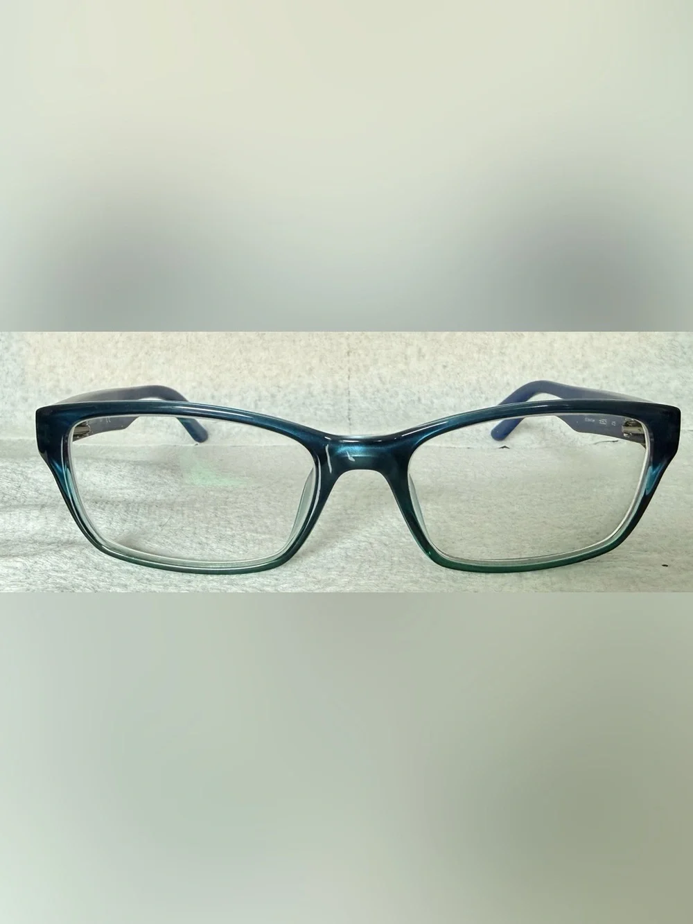 Calvin Klein Stylish Rectangular Blue-Green Eyeglasses